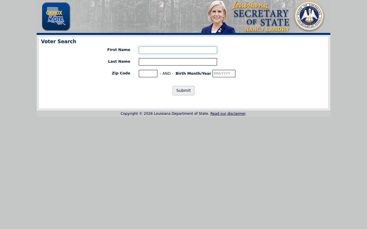 Orleans Parish residents directory Louisiana voter lookup